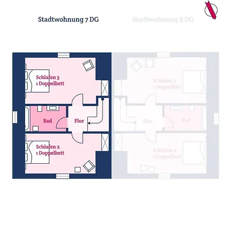 Stadtwohnung 7 * Wyk auf Foehr